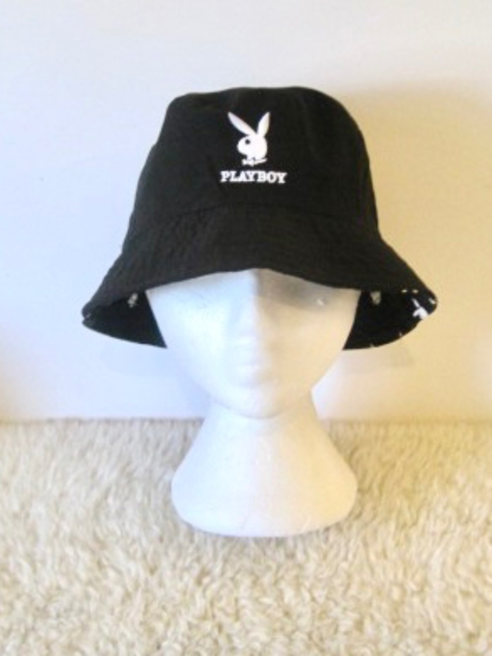 Playboy Rabbit Head Logo Bucket Hat - Picture 6 of 8